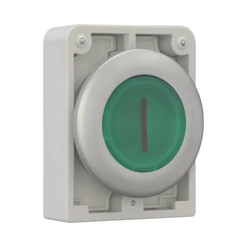 Eaton RMQ Titan M30 Series Green Metal Momentary Push Button Switch 30 mm Cutout IP67 182957 M30C-FDL-G-X1
