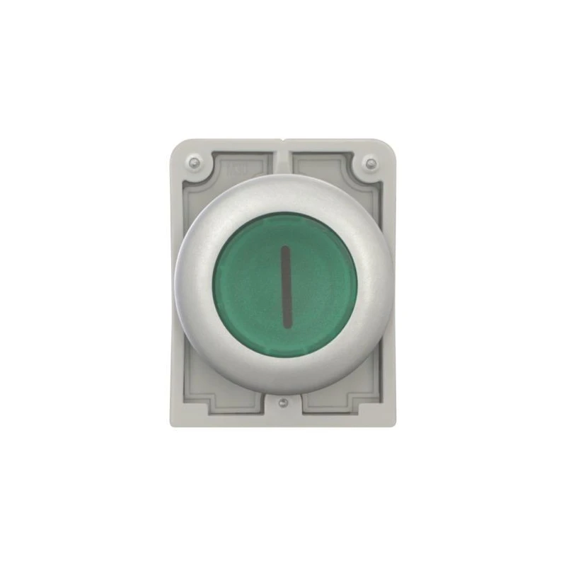 Eaton RMQ Titan M30 Series Green Metal Momentary Push Button Switch 30 mm Cutout IP67 182957 M30C-FDL-G-X1
