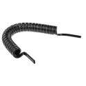 SMC Polyurethane Black 1.5 m Recoil Hose, Tube Outside Diameter 6mm, Tube Inside Diameter 4mm, Maximum Operating TCU0604B-2