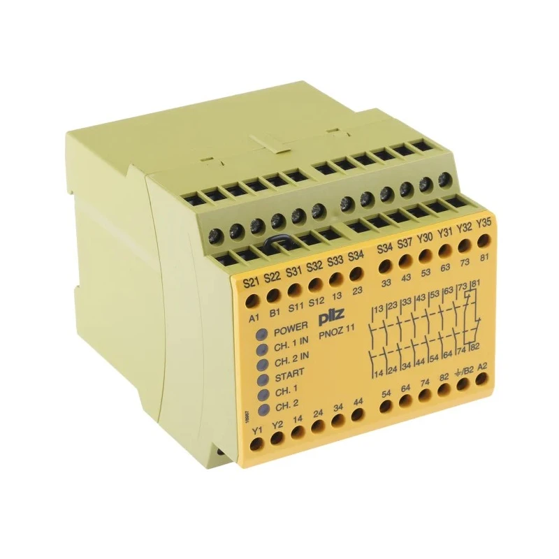 Pilz 24V AC/DC Safety Relay with 7 Safety Contacts, 1 Auxiliary Contact, Fixed Mount, IP54 Protection 774080
