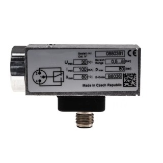 RS PRO Pneumatic Electromechanical Pressure Switch 30V 0.5 bar to 8 bar IP67 ATEX 136-6276