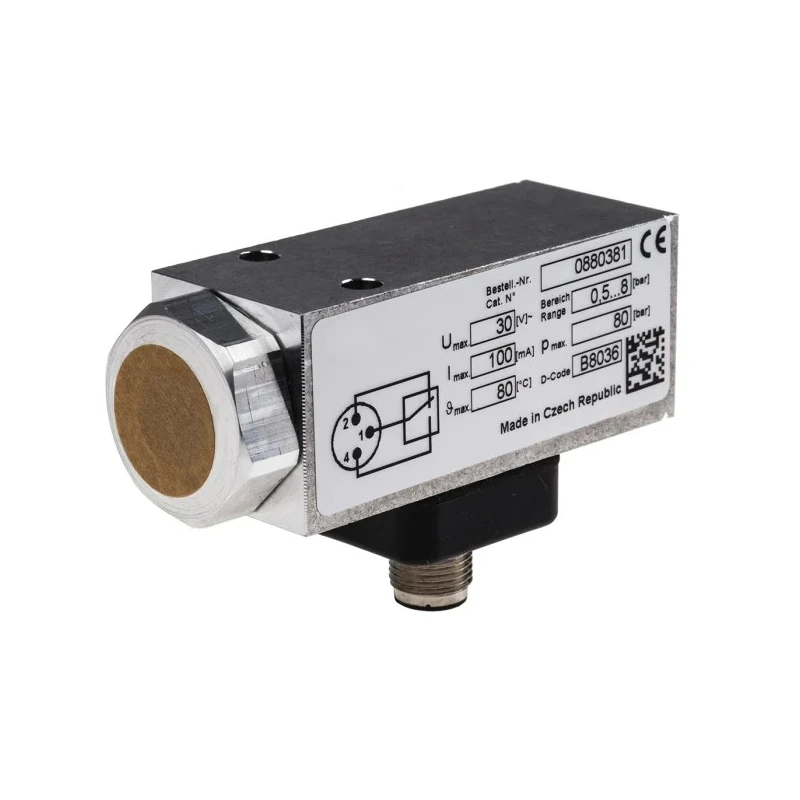 RS PRO Pneumatic Electromechanical Pressure Switch 30V 0.5 bar to 8 bar IP67 ATEX 136-6276