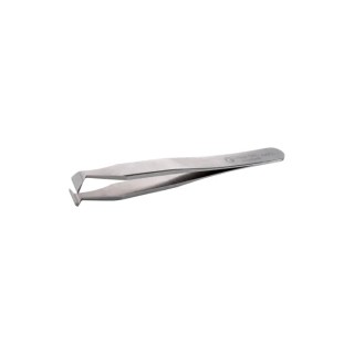 ideal-tek 120mm Carbon Steel Cutting, Angled Tweezer 15AP.C.0