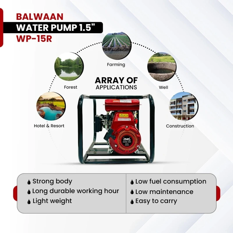 Buy Balwaan WP-15R 98cc Water Pump Online at Best Prices