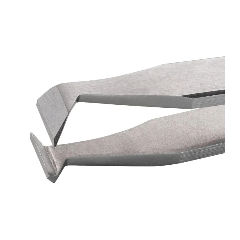 ideal-tek 120mm Carbon Steel Cutting, Angled Tweezer 15AP.C.0