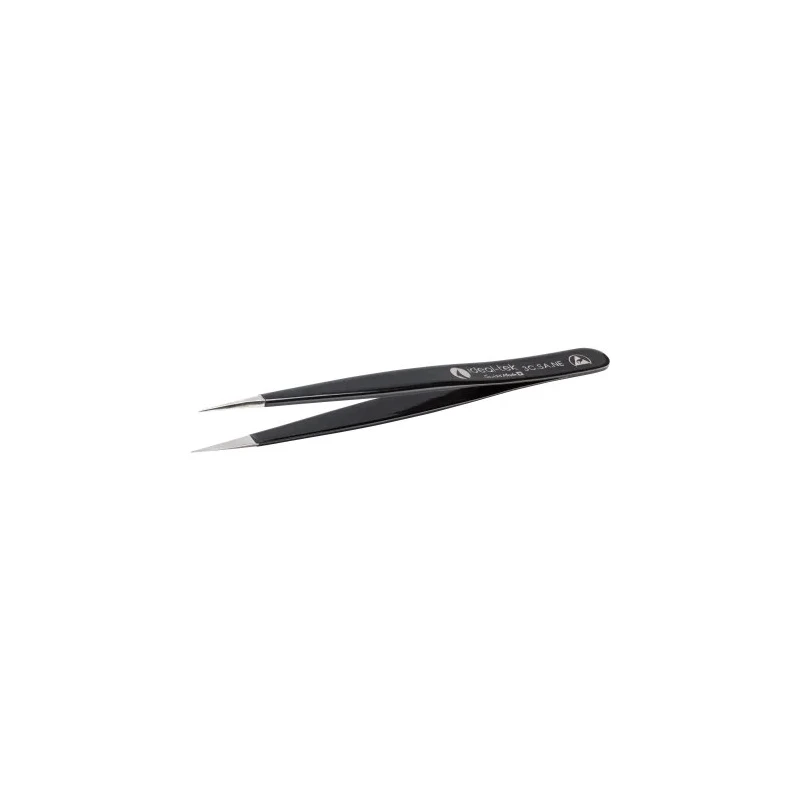 ideal-tek 110mm Stainless Steel Sharp ESD Safe Tweezer 3C.SA.NE.6