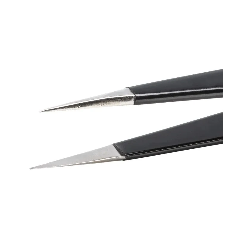 ideal-tek 110mm Stainless Steel Sharp ESD Safe Tweezer 3C.SA.NE.6