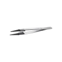 ideal-tek 130mm Carbon Fibre, Stainless Steel, Polyamide 66 Straight Fine ESD Safe Tweezer 242CFR.SA.1