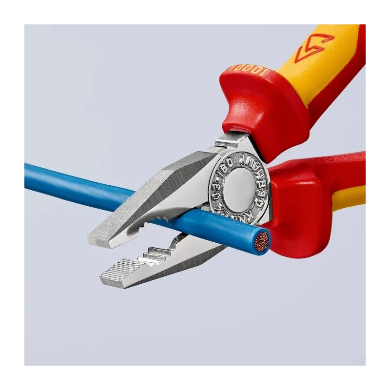 Knipex 1-Piece Combination Plier 180mm Overall Length VDE 1000V Approved 03 06 180 T