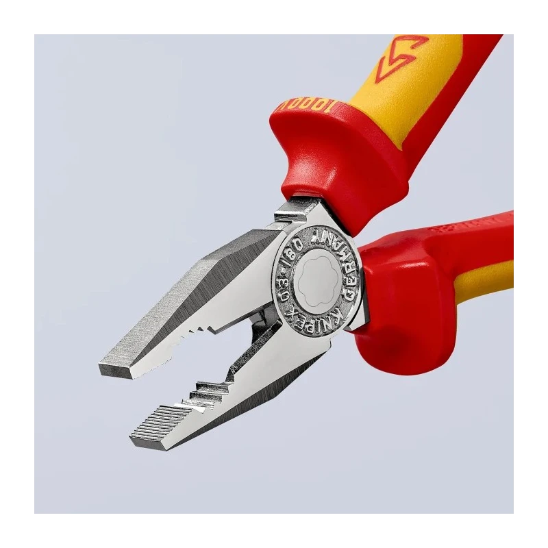 Knipex 1-Piece Combination Plier 180mm Overall Length VDE 1000V Approved 03 06 180 T