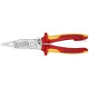 Knipex 1-Piece Combination Plier, 200mm Overall Length, Insulated Comfort Grip Handle, VDE/1000V Approved 13 96 200 T