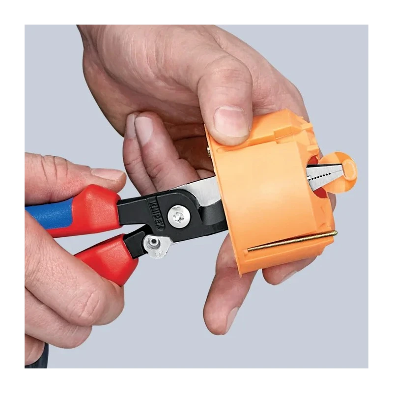 Knipex 1-Piece Combination Plier, 200mm Overall Length, Insulated Comfort Grip Handle, VDE/1000V Approved 13 96 200 T