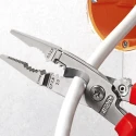 Knipex 1-Piece Combination Plier, 200mm Overall Length, Insulated Comfort Grip Handle, VDE/1000V Approved 13 96 200 T