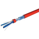 RS PRO 4 Core Telephone Cable 1 x 0.81 mm Red Grey Sheath 100 m 136-8173