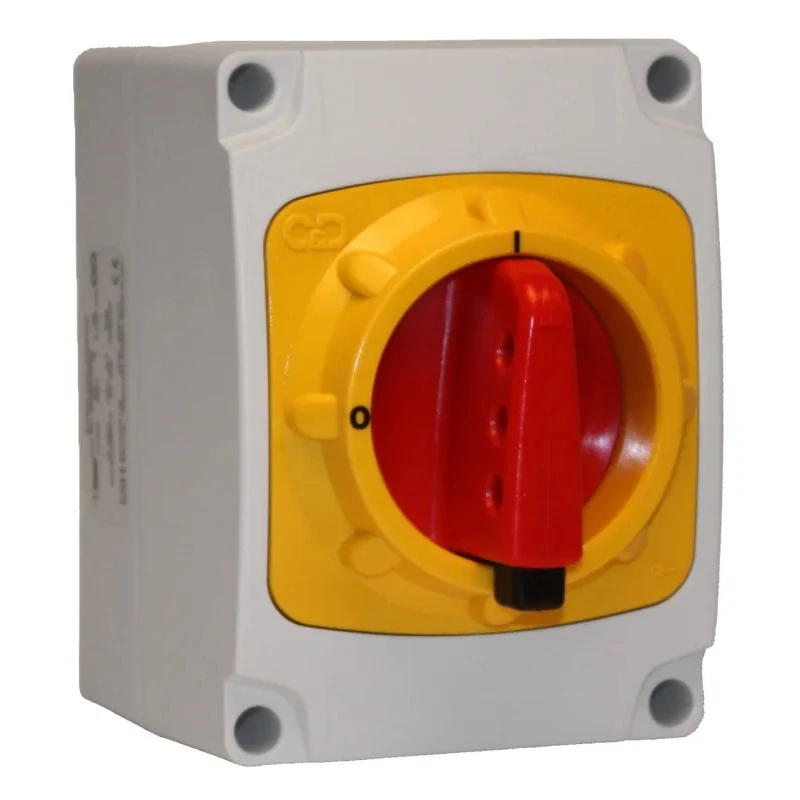Craig & Derricott 3-Pole DIN Rail Isolator Switch IP66, 32A, 11 kW SDDG323N