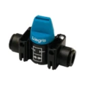 Legris Lever Pneumatic Manual Control Valve MINI Series, G Thread, 2.5 mm, 2/2 Function, Blue Control Button 7910 10 00