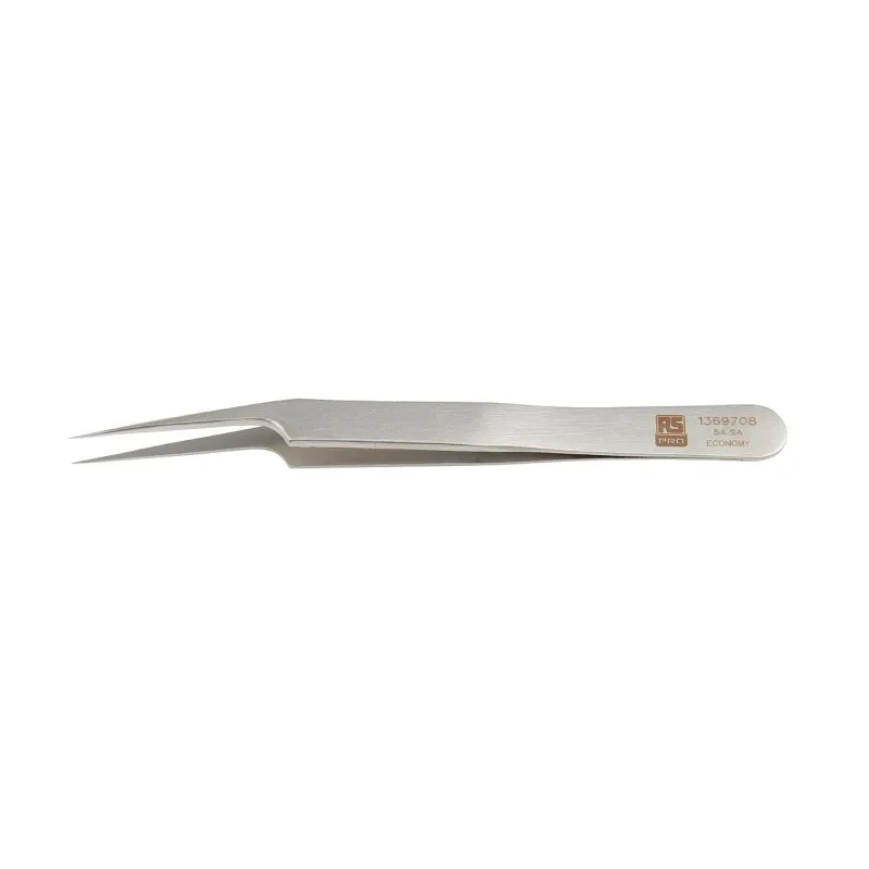 RS PRO 115mm Stainless Steel Extra Fine Tweezer 136-9708