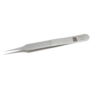 RS PRO 110mm Stainless Steel Fine Tweezer 136-9705