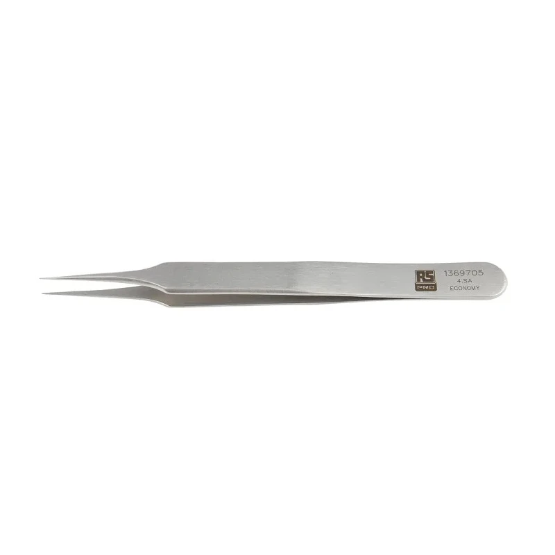 RS PRO 110mm Stainless Steel Fine Tweezer 136-9705