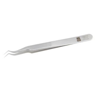 RS PRO 120mm Stainless Steel Curved Very Fine Tweezer 136-9715