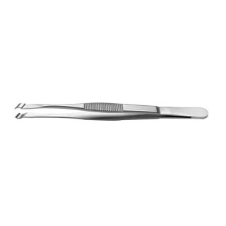 RS PRO Stainless Steel Grooved Cylindrical Tweezer 145mm 136-9800