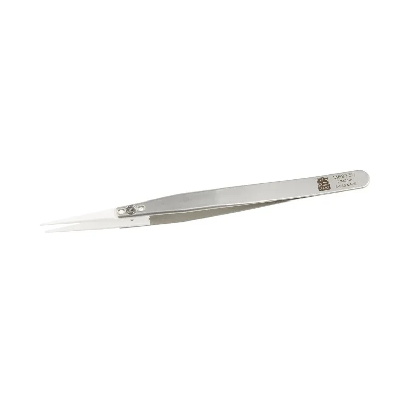 RS PRO 135mm Stainless Steel Fine Tweezer 136-9735
