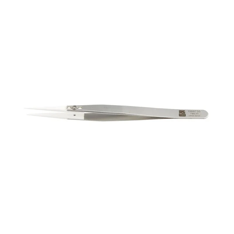 RS PRO 135mm Stainless Steel Fine Tweezer 136-9735