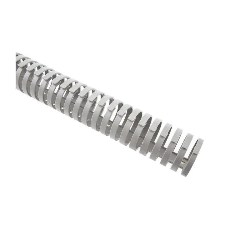 RS PRO Grey Flexible Slot Cable Trunking W40mm x D40 mm x L500 mm Polypropylene W40mm