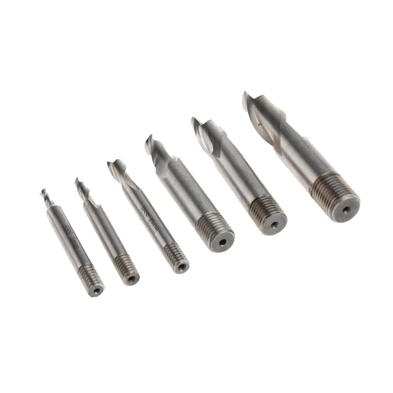 RS PRO High-Speed Steel 6-Piece Screwed Shank Slot Drill Set 2 Flutes 136-8074