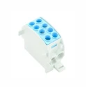 Weidmüller 2 Way Distribution Block, 1 kV AC, 1 kV DC, 202A Current, Blue, Model 1561640000