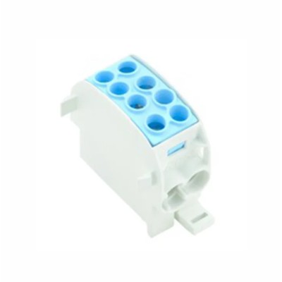 Weidmüller 2 Way Distribution Block, 1 kV AC, 1 kV DC, 202A Current, Blue, Model 1561640000