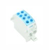 Weidmüller 2 Way Distribution Block, 1 kV AC, 1 kV DC, 202A Current, Blue, Model 1561640000