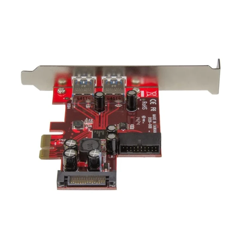 StarTech.com 4 Port PCIe USB 3.0 Card with 2 External and 2 Internal USB 3.0 Ports PEXUSB3S2EI