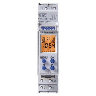 Theben Digital DIN Rail Time Switch 240V ac TR609