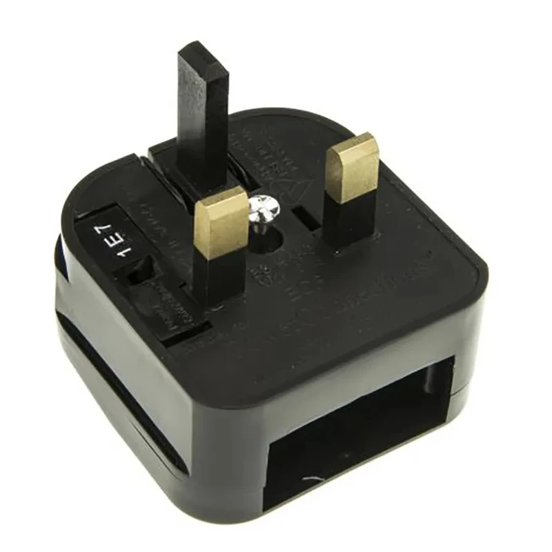 PowerConnections Mains Connector Converter USA China Japan to UK Type G Plug 10A ACP/BK