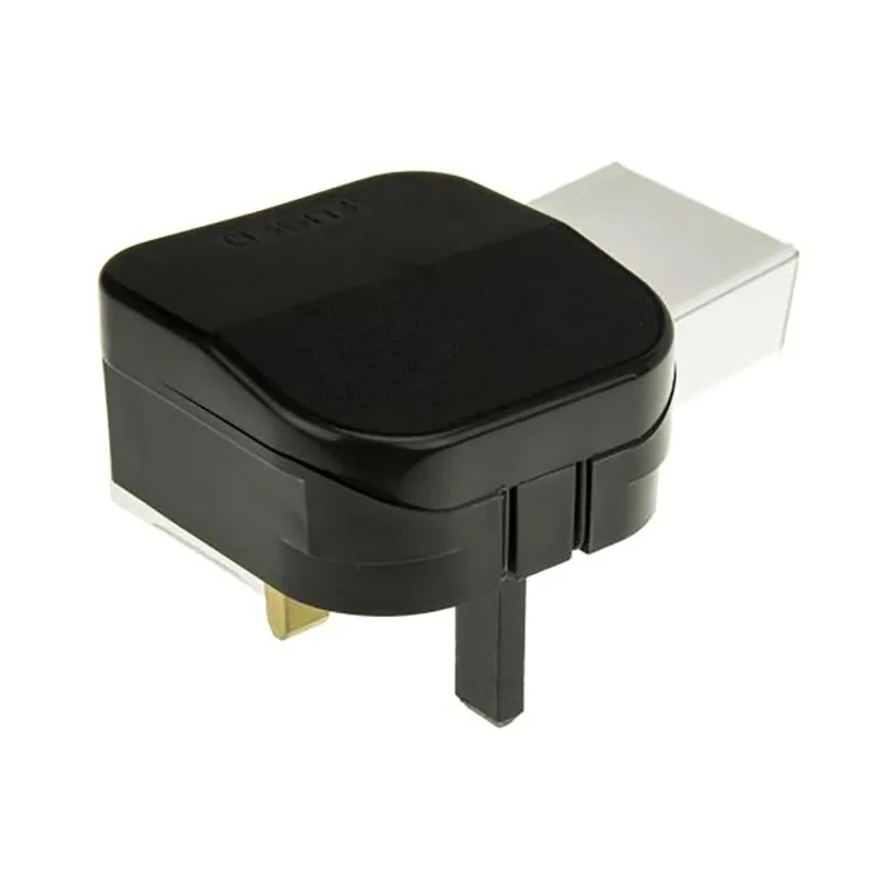 PowerConnections Mains Connector Converter USA China Japan to UK Type G Plug 10A ACP/BK