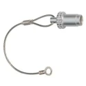 LEMO 2T Male Cable Seal IP68 Rated with Chrome Finish Brass 
