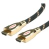 Roline High Speed HDMI Cable 2 m, Male to Male, Black Gold Jacket, ROLINE GOLD Series 11.04.5691-10