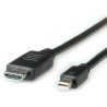 Roline Male Mini DisplayPort to Male HDMI Polyvinyl Chloride DisplayPort Cable 1 m 11.04.5790-10