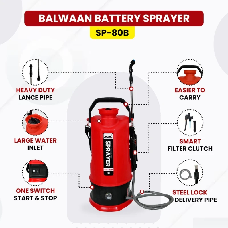 Shop Balwaan SP-80B Li-ion Sprayer 8L at Lowest Prices