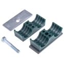 RS PRO Polypropylene Tube Clamp for 28 mm OD Tube 1.5m Clamp Spacing -30°C to 90°C 145-9778