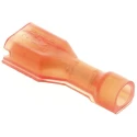 TE Connectivity Ultra-Fast .187 Red Insulated Female Spade Connector, Crimp, 4.75 x 0.51 mm Tab Size 22 AWG to 18 2-520182-2