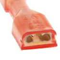 TE Connectivity Ultra-Fast .187 Red Insulated Female Spade Connector, Crimp, 4.75 x 0.51 mm Tab Size 22 AWG to 18 2-520182-2