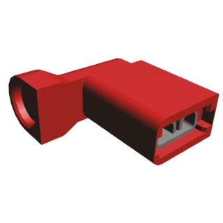 TE Connectivity Ultra-Fast .187 Red Insulated Female Spade Connector, Crimp, 4.75 x 0.51 mm Tab Size 22 AWG to 18 2-520335-2