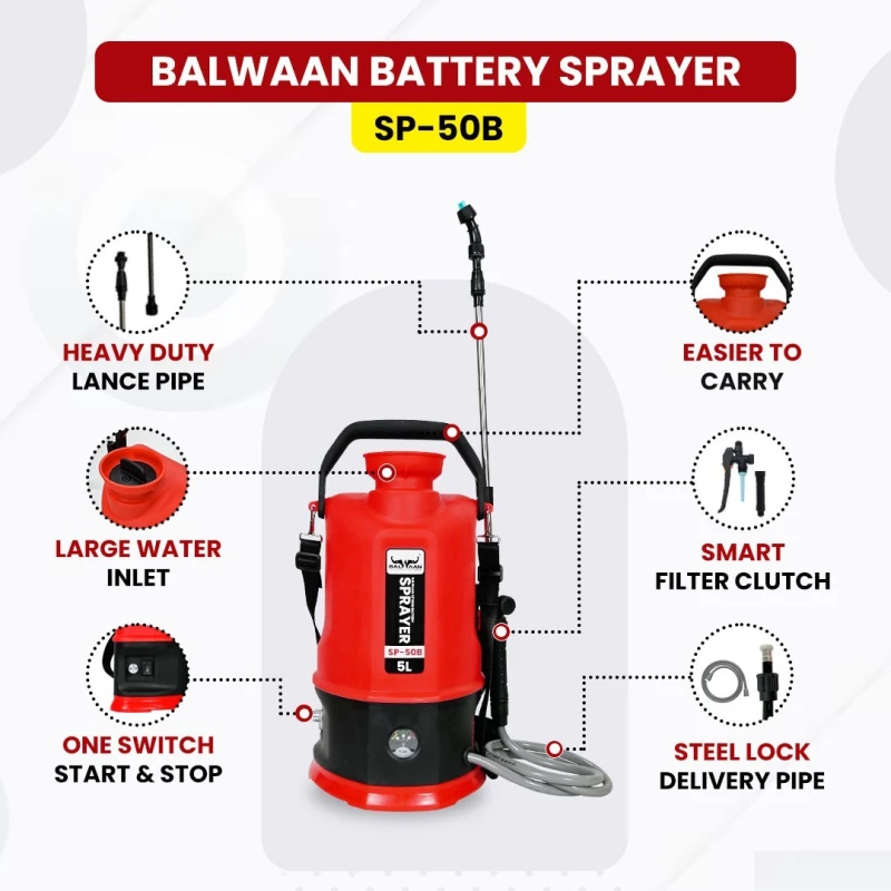 Buy Balwaan SP-50B Li-ion Sprayer 5L at Lowest Prices