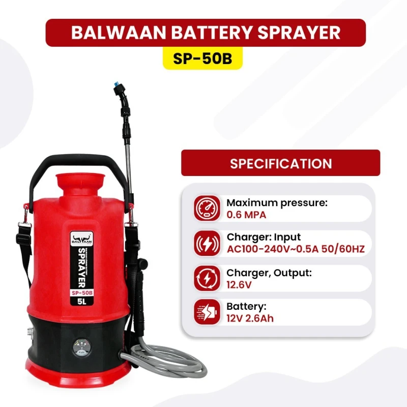Buy Balwaan SP-50B Li-ion Sprayer 5L at Lowest Prices