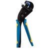 TE Connectivity Premium Grade Tetra-Crimp Hand Crimping Tool Frame Ergonomic Handle Adjustable Ratchet ISO 9001 58078-3