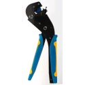 TE Connectivity Premium Grade Tetra-Crimp Hand Crimping Tool Frame Ergonomic Handle Adjustable Ratchet ISO 9001 58078-3