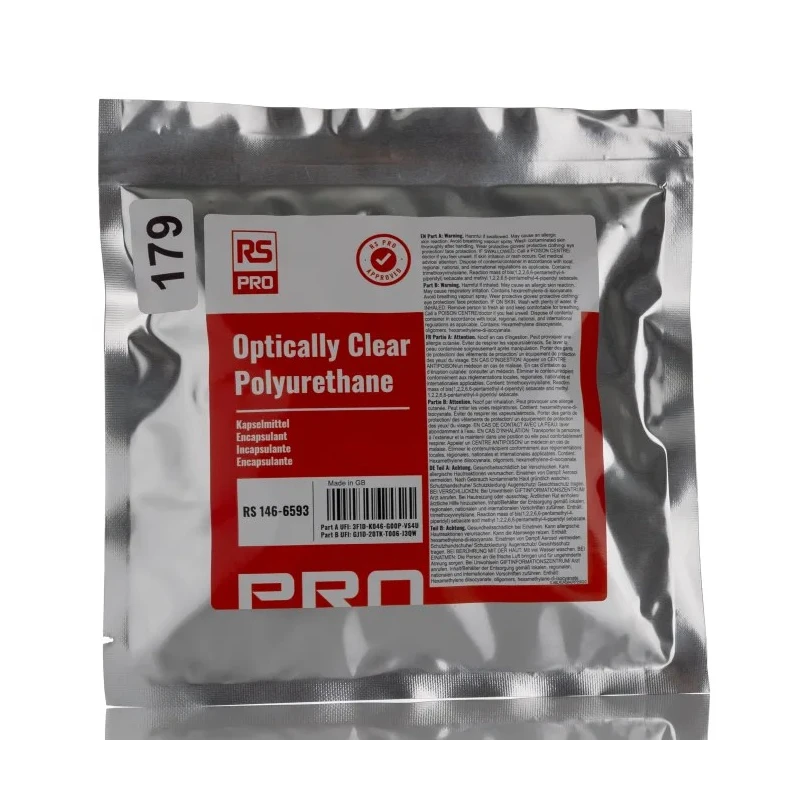 RS PRO Transparent Potting Compound Polyurethane Resin 250 g Optically Clear, Low Viscosity, Cure Time 24 h 146-6593