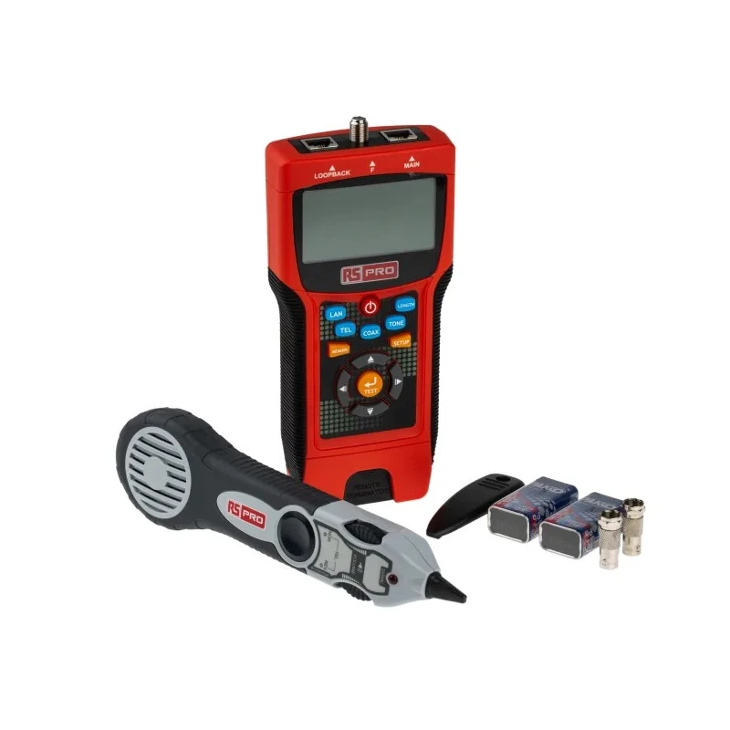 RS PRO Network Cable Tester with F Type, RJ45, RJ12 Connectors 0-50°C Operating Temperature Model 2670 146-6833